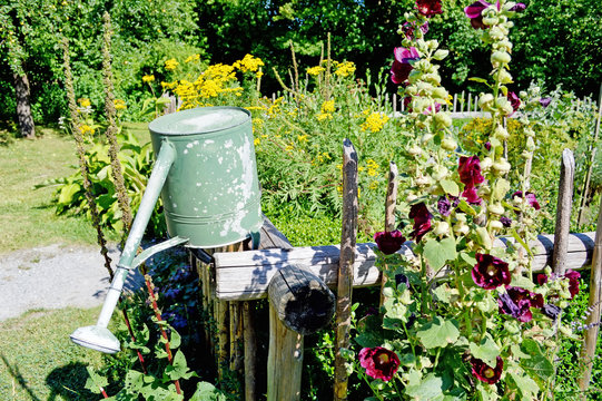 Originaler Bauerngarten in Oberbayern