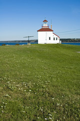 Fototapeta na wymiar Lighthouse, Gilberts Cove, Nova Scotia