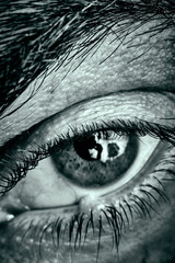 Obraz premium Close up of human eye with expression