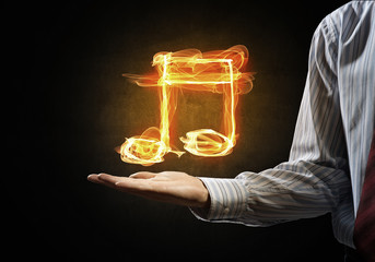 Fire music icon