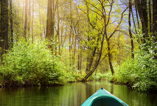 mit dem Kanu durch den Spreewald