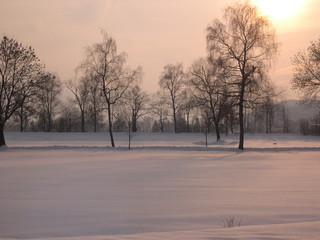 WinterLandschaft im Abendort