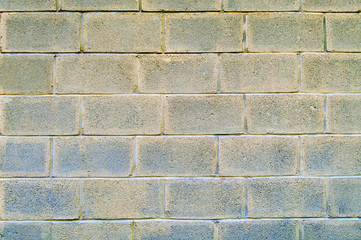 Cinder block wall without cracks