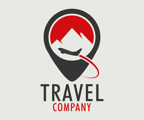 Travel, tourism, holidays and pleasure logo vector design eps 10