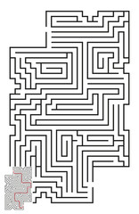 Vector Maze with Answer 58