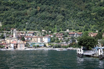 Fototapeta na wymiar Lenno at Lake Como, Lombardy Italy