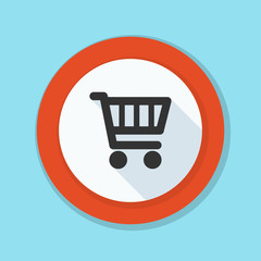 Shopping cart button illustration