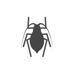Insect icon black silhouette - Illustration