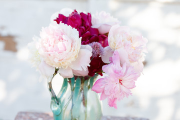 fresh peonies