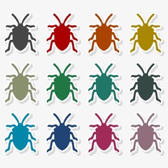 Insect icon silhouette - Illustration