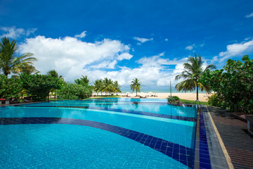 Swimming pool of luxury hotel