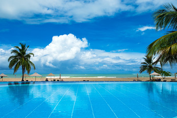 Swimming pool of luxury hotel