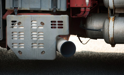 Exhaust  pipe of truck