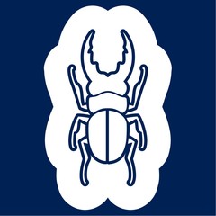Insect icon silhouette - Illustration