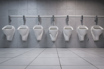 Urinals men public toilet