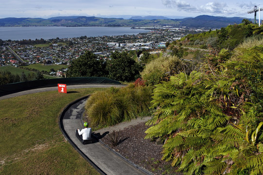 Man Ride On Skyline Rotorua Luge