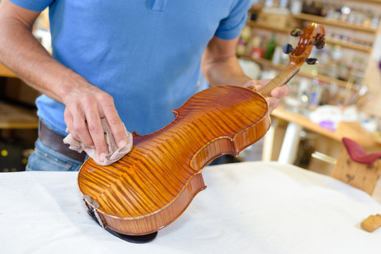 Wiping A Violin