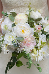 Fake Flower Wedding Bouquet