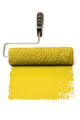 Paint Roller With Yellow