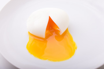 half boiled egg yolk