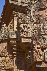 Obraz premium Banteay Srei Temple Details