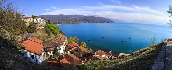Coastal view of Ohrid, Macedonia