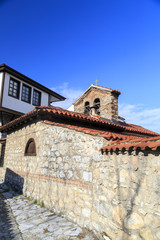Fototapeta na wymiar Generic architecture of Ohrid town in FYR Macedonia