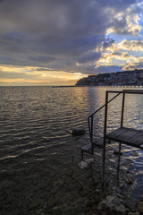 Fototapeta na wymiar Coastal view of Ohrid, Macedonia
