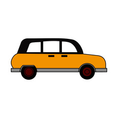 blurred silhouette small automobile vehicle transport vector illustration vector illustration