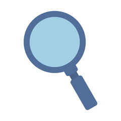 magnifying glass icon over white background. vector illustration
