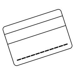 credit card icon over white background. vector illustration