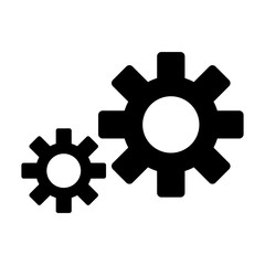 gears wheels icon over white background. vector illustration