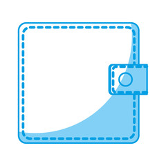 Fototapeta na wymiar wallet icon over white background. vector illustration