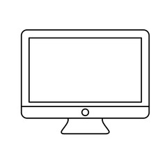 computer icon over white background. vector illustration