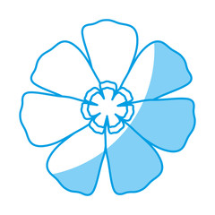 flower icon over white background. vector illustration