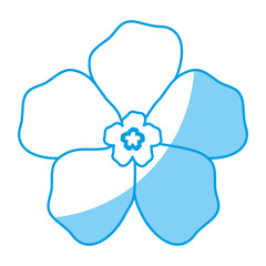 flower icon over white background. vector illustration