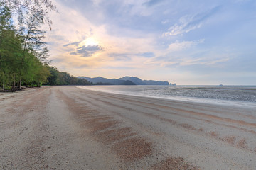 Beautiful Sea and Sky at Krabi Province, South of Thailand 

