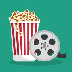 cinema entertainment elements icons vector illustration design