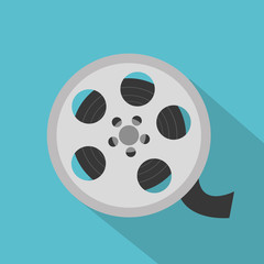 Fototapeta premium cinema reel isolated icon vector illustration design