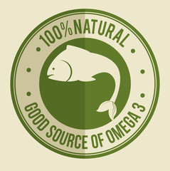 omega 3 product healthy vector illustration design