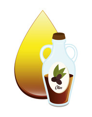 olive oil healthy product vector illustration design