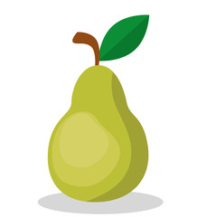 pear fresh and healthy fruit vector illustration design