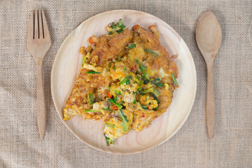 Traditional Thai omelet