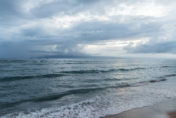 Stormy sunset on Maui, Lahaina