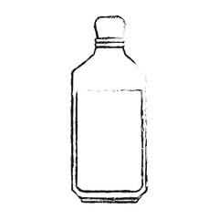 blurred silhouette glass bottle with olive oil vector illustration