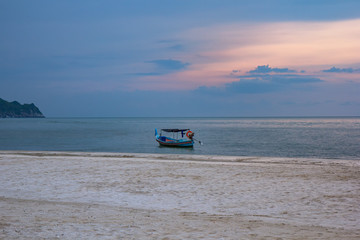 Obraz premium BeautifulSea and Sky at Ao Prachuab, Prachuap Khiri Khan South of Thailand 