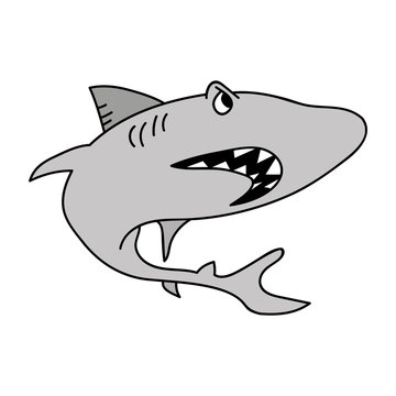 Tiburón vector dibujo ilustración