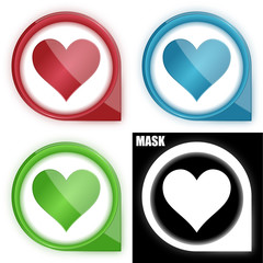 ikona w okręgu ze strzałką i blaskiem zestaw