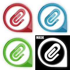 ikona w okręgu ze strzałką i blaskiem zestaw © vempireart