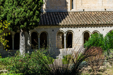 Fototapeta na wymiar Saint-Guilhem-le-Désert, Hérault, Occitanie, France.
